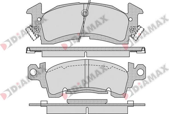 Diamax N09298 - Kit de plaquettes de frein, frein à disque cwaw.fr