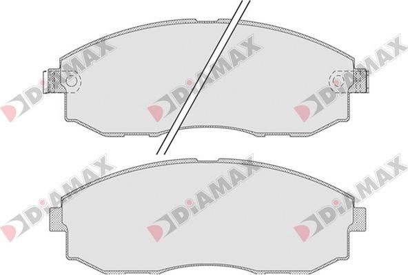 Diamax N09293 - Kit de plaquettes de frein, frein à disque cwaw.fr