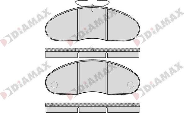 Diamax N09249 - Kit de plaquettes de frein, frein à disque cwaw.fr