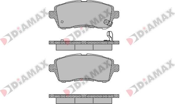 Diamax N09248 - Kit de plaquettes de frein, frein à disque cwaw.fr