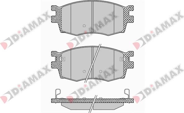 Diamax N09243 - Kit de plaquettes de frein, frein à disque cwaw.fr