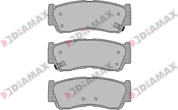 Diamax N09247 - Kit de plaquettes de frein, frein à disque cwaw.fr