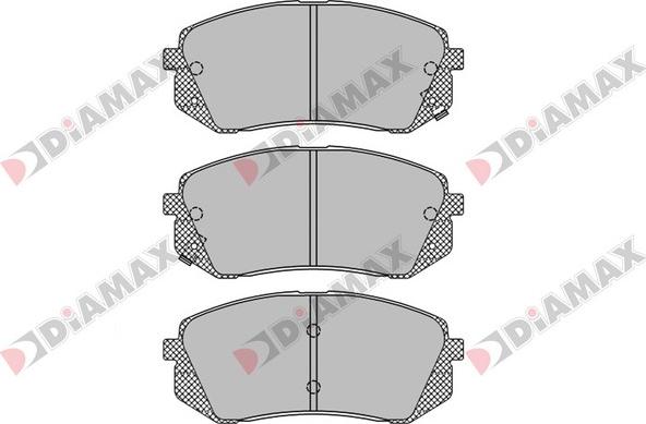 Diamax N09255 - Kit de plaquettes de frein, frein à disque cwaw.fr