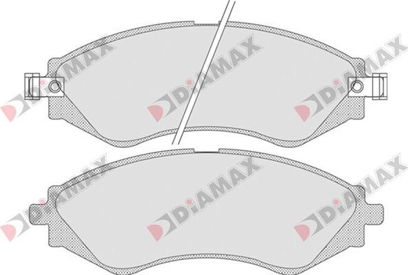 Diamax N09251 - Kit de plaquettes de frein, frein à disque cwaw.fr