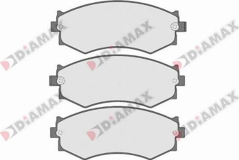 Diamax N09253 - Kit de plaquettes de frein, frein à disque cwaw.fr