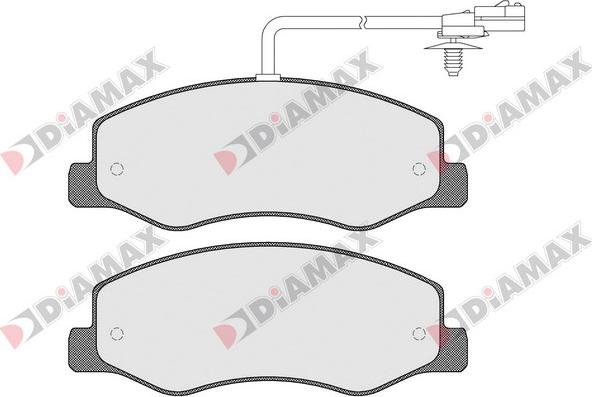 Diamax N09257 - Kit de plaquettes de frein, frein à disque cwaw.fr