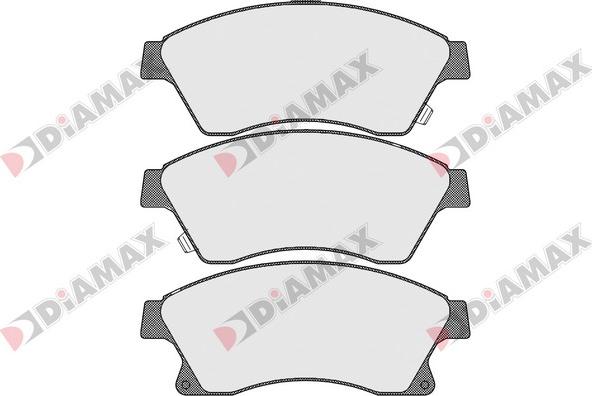 Diamax N09265 - Kit de plaquettes de frein, frein à disque cwaw.fr