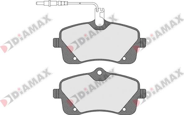 Diamax N09260 - Kit de plaquettes de frein, frein à disque cwaw.fr