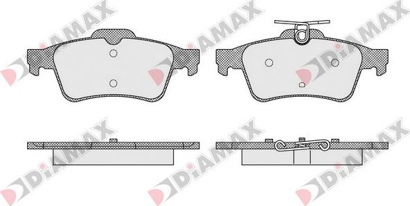 Diamax N09261 - Kit de plaquettes de frein, frein à disque cwaw.fr