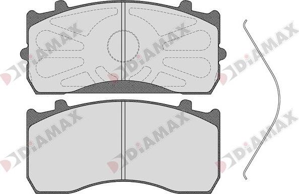 Diamax N09263 - Kit de plaquettes de frein, frein à disque cwaw.fr