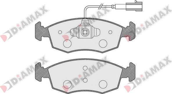 Diamax N09262 - Kit de plaquettes de frein, frein à disque cwaw.fr