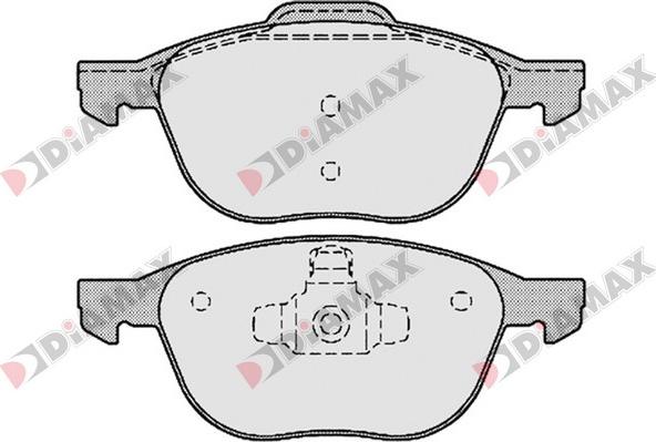 Diamax N09267 - Kit de plaquettes de frein, frein à disque cwaw.fr