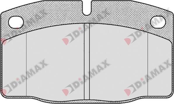 Diamax N09200 - Kit de plaquettes de frein, frein à disque cwaw.fr