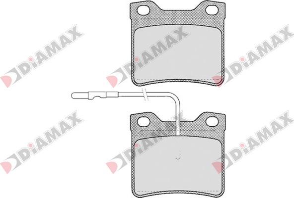 Diamax N09203 - Kit de plaquettes de frein, frein à disque cwaw.fr