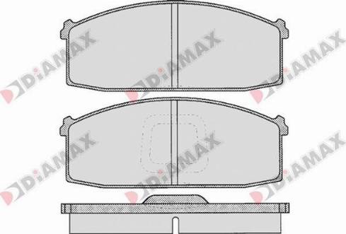 Diamax N09202 - Kit de plaquettes de frein, frein à disque cwaw.fr