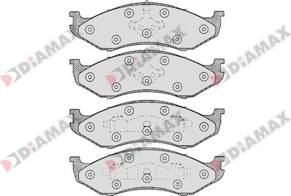 Diamax N09219 - Kit de plaquettes de frein, frein à disque cwaw.fr