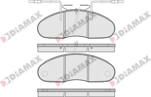 Diamax N09216 - Kit de plaquettes de frein, frein à disque cwaw.fr