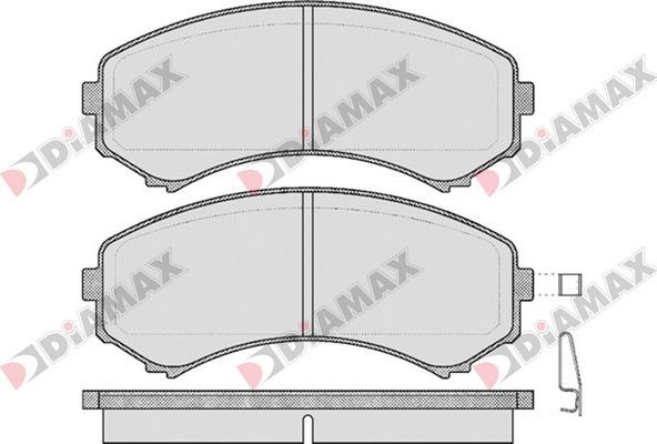 Diamax N09210 - Kit de plaquettes de frein, frein à disque cwaw.fr