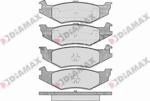 Diamax N09218 - Kit de plaquettes de frein, frein à disque cwaw.fr