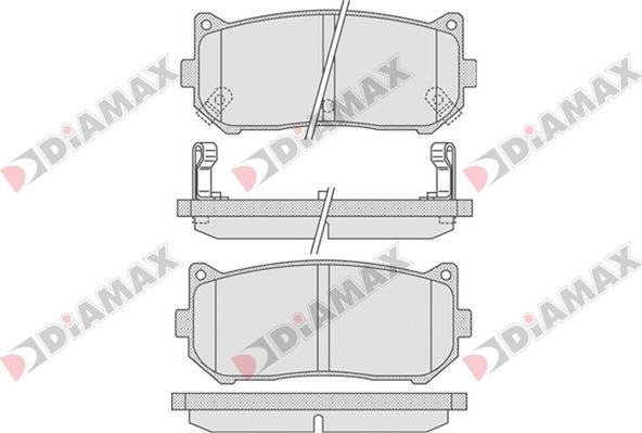 Diamax N09213 - Kit de plaquettes de frein, frein à disque cwaw.fr