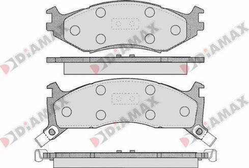 Diamax N09217 - Kit de plaquettes de frein, frein à disque cwaw.fr