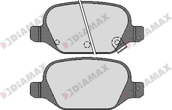 Diamax N09284 - Kit de plaquettes de frein, frein à disque cwaw.fr