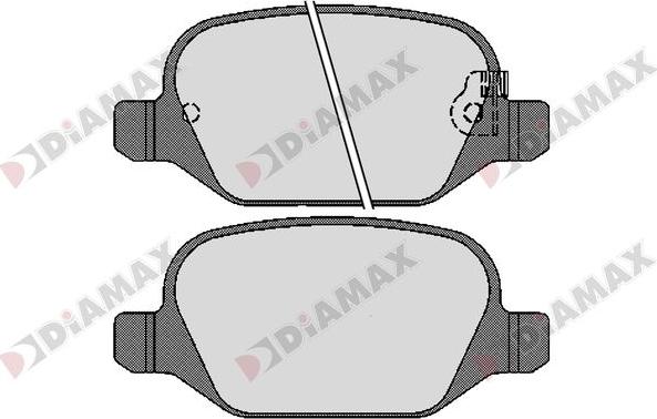 Diamax N09285 - Kit de plaquettes de frein, frein à disque cwaw.fr