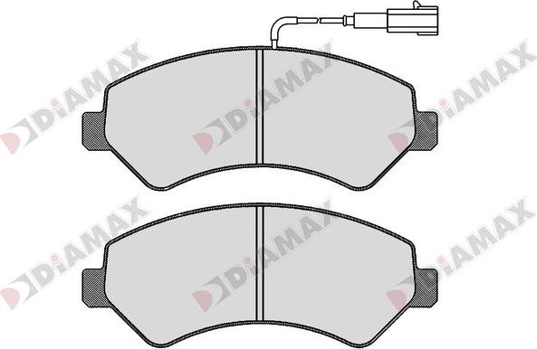 Diamax N09281 - Kit de plaquettes de frein, frein à disque cwaw.fr