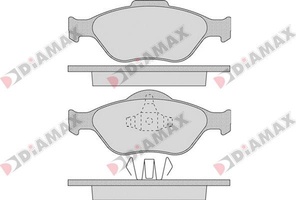 Diamax N09239 - Kit de plaquettes de frein, frein à disque cwaw.fr