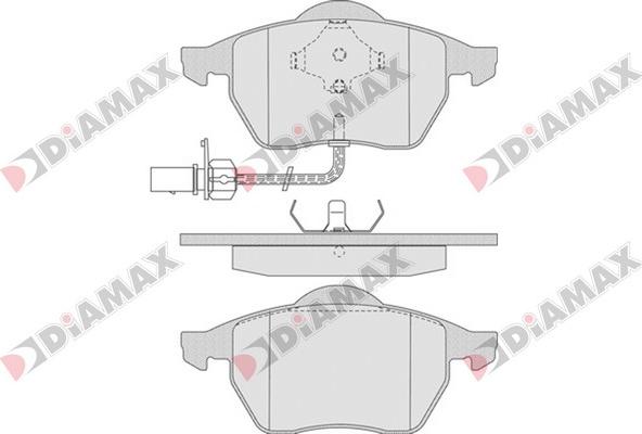 Diamax N09234 - Kit de plaquettes de frein, frein à disque cwaw.fr