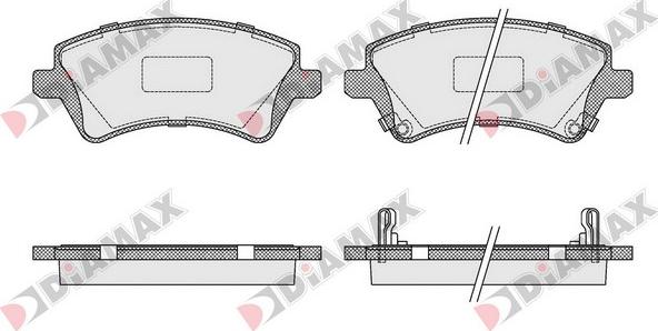 Diamax N09235 - Kit de plaquettes de frein, frein à disque cwaw.fr