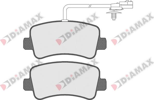 Diamax N09230 - Kit de plaquettes de frein, frein à disque cwaw.fr