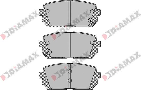 Diamax N09238 - Kit de plaquettes de frein, frein à disque cwaw.fr