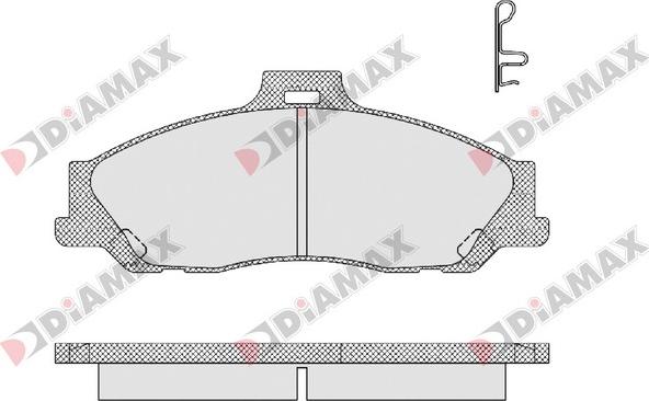 Diamax N09237 - Kit de plaquettes de frein, frein à disque cwaw.fr