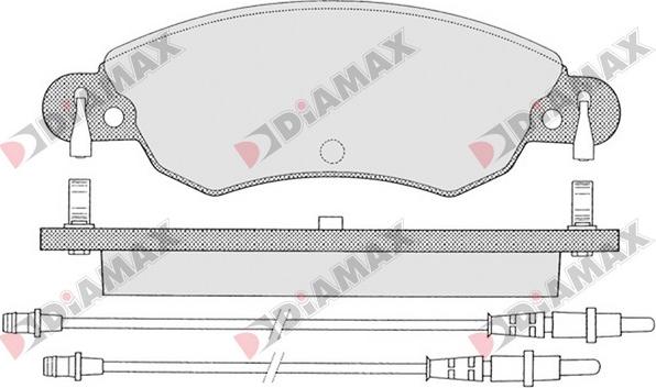 Diamax N09224 - Kit de plaquettes de frein, frein à disque cwaw.fr