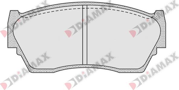 Diamax N09220 - Kit de plaquettes de frein, frein à disque cwaw.fr