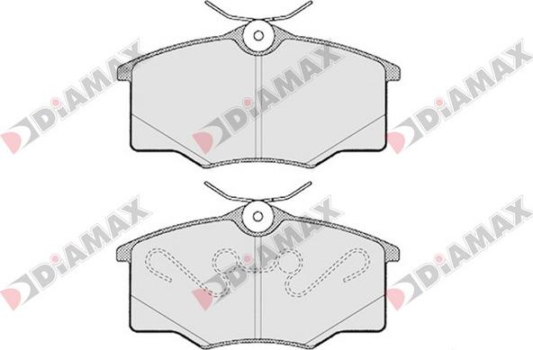 Diamax N09221 - Kit de plaquettes de frein, frein à disque cwaw.fr