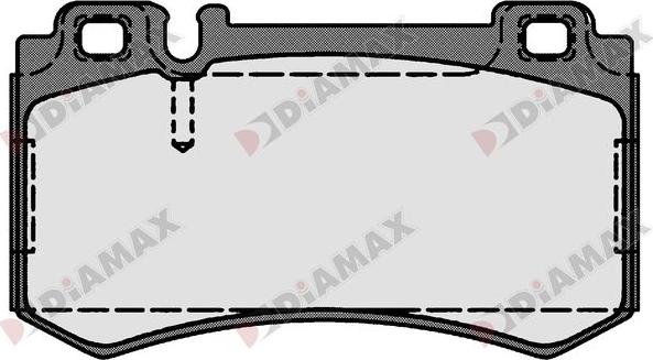 Diamax N09279 - Kit de plaquettes de frein, frein à disque cwaw.fr