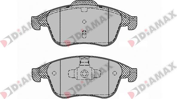 Diamax N09274 - Kit de plaquettes de frein, frein à disque cwaw.fr