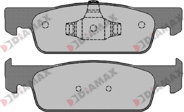 Diamax N09276 - Kit de plaquettes de frein, frein à disque cwaw.fr