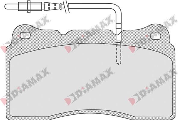 Diamax N09270 - Kit de plaquettes de frein, frein à disque cwaw.fr