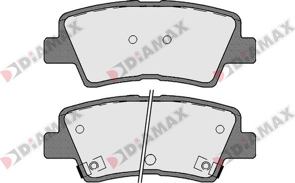 Diamax N09277 - Kit de plaquettes de frein, frein à disque cwaw.fr