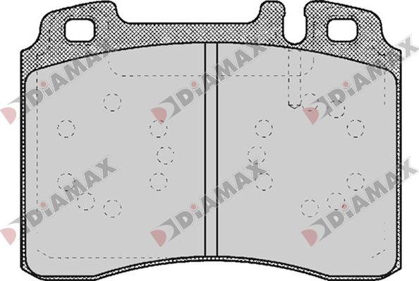 Diamax N09799 - Kit de plaquettes de frein, frein à disque cwaw.fr