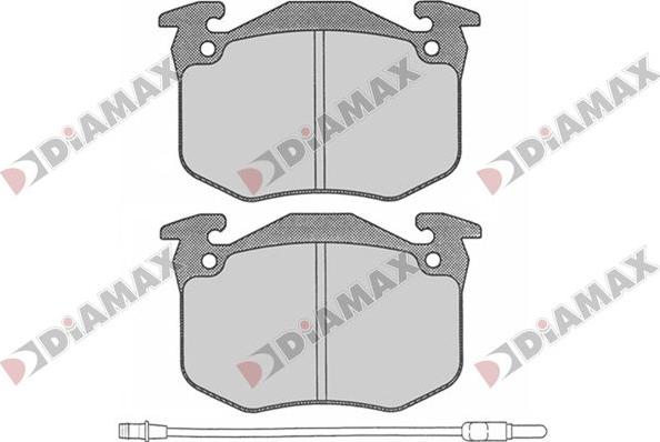 Diamax N09790 - Kit de plaquettes de frein, frein à disque cwaw.fr