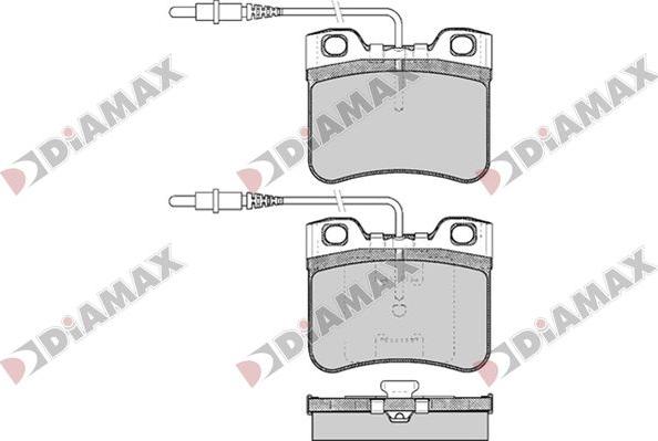 Diamax N09793 - Kit de plaquettes de frein, frein à disque cwaw.fr