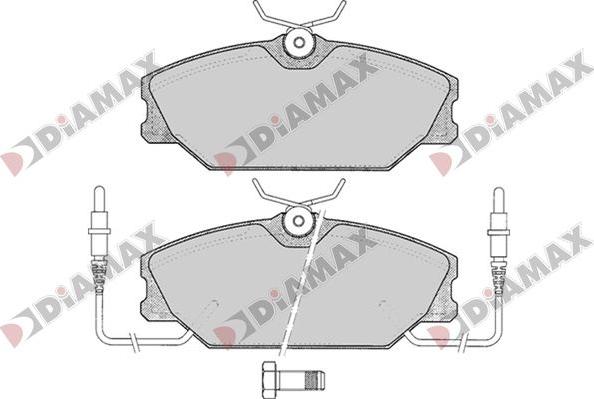 Diamax N09792 - Kit de plaquettes de frein, frein à disque cwaw.fr