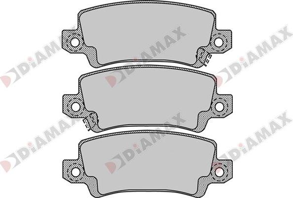 Diamax N09749 - Kit de plaquettes de frein, frein à disque cwaw.fr