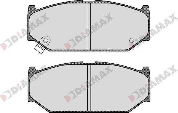 Diamax N09746 - Kit de plaquettes de frein, frein à disque cwaw.fr