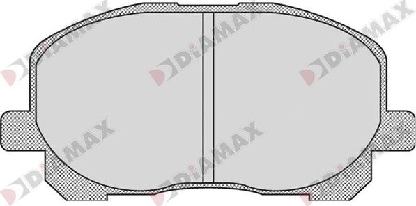 Diamax N09748 - Kit de plaquettes de frein, frein à disque cwaw.fr