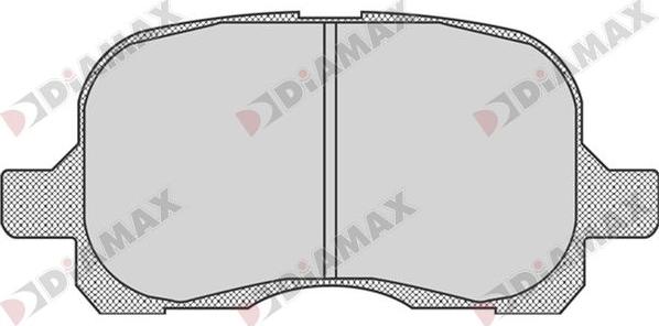 Diamax N09743 - Kit de plaquettes de frein, frein à disque cwaw.fr